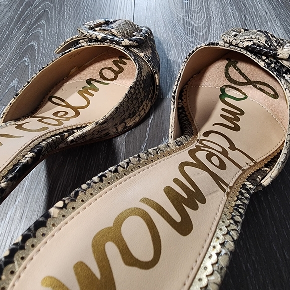 Sam Edelman Women's Snakeskin Mules - Black and Tan Janessa Size 8m - Picture 5 of 10